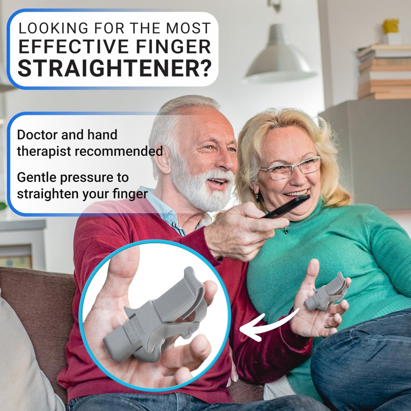 FingerPress Finger Straightener | PIP Extension Orthosis/Splint For Bent Fingers,