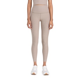 Beyond Yoga Women's Spacedye Caught in The Midi Leggings, Birch Heather, Tan, XS