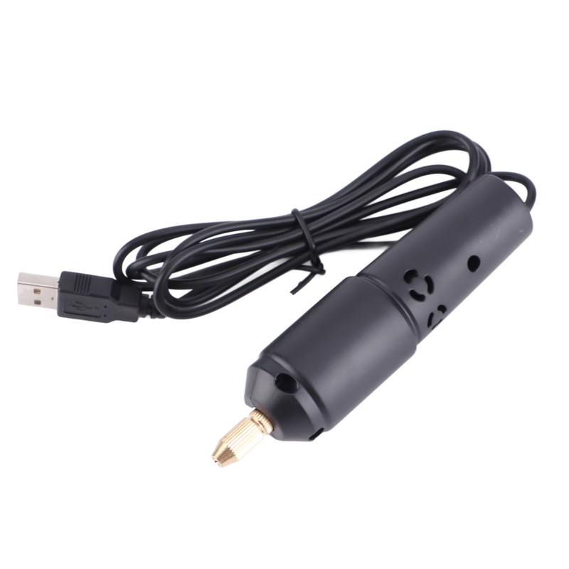 Mini Electric Drill 0.8‑1.2mm Portable Handheld USB Powered Micro Electric