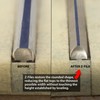 StewMac Compact Z-File Guitar Fret Crowning File – Centered, 300-Grit,