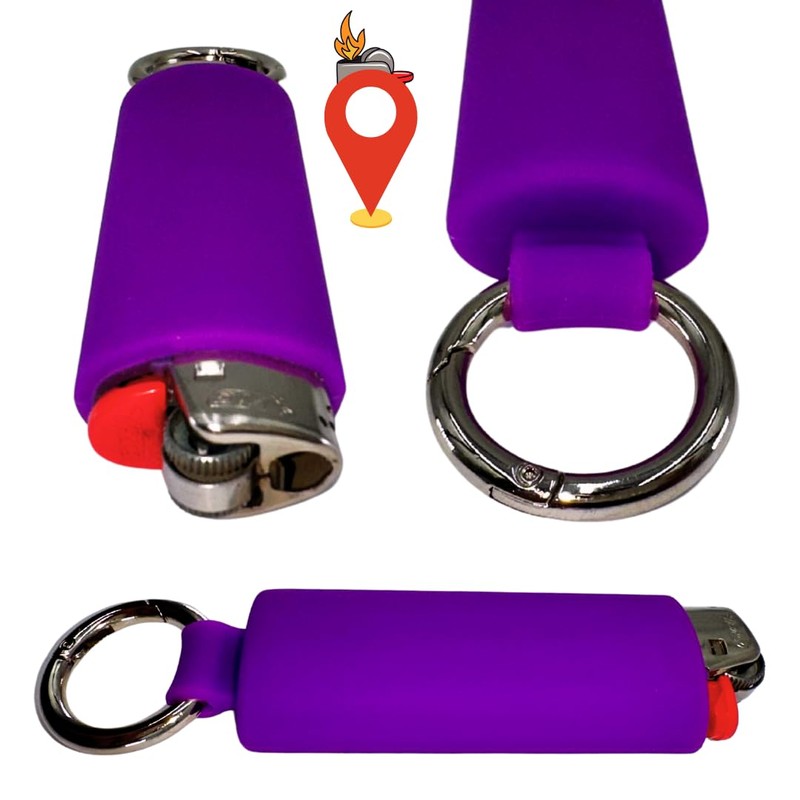 Lighter Holder for J6 BIC Lighters. Silicone case has a