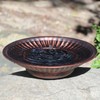 AIHAOKAN 12.3" Solar Fountain Bird Bath for Outside, Metal Solar