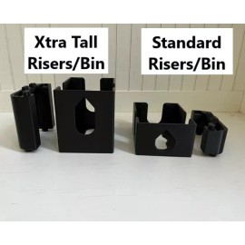 Unbranded XTRA TALL Card Scanner RISERS and CARD CATCH BIN for RICOH 8170 Scanner - Fujitsu FI8170, 1X Stackable XL Card Bin (NO Risers)