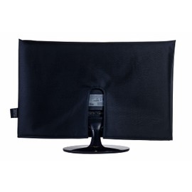 Protect'em Padded up to 32" TV or Monitor Dust Cover Black Premium Polyester | Custom Made Protection Cover