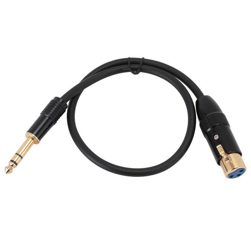 XLR to 6.35mm Cable Female to Male Gold Plated XLR