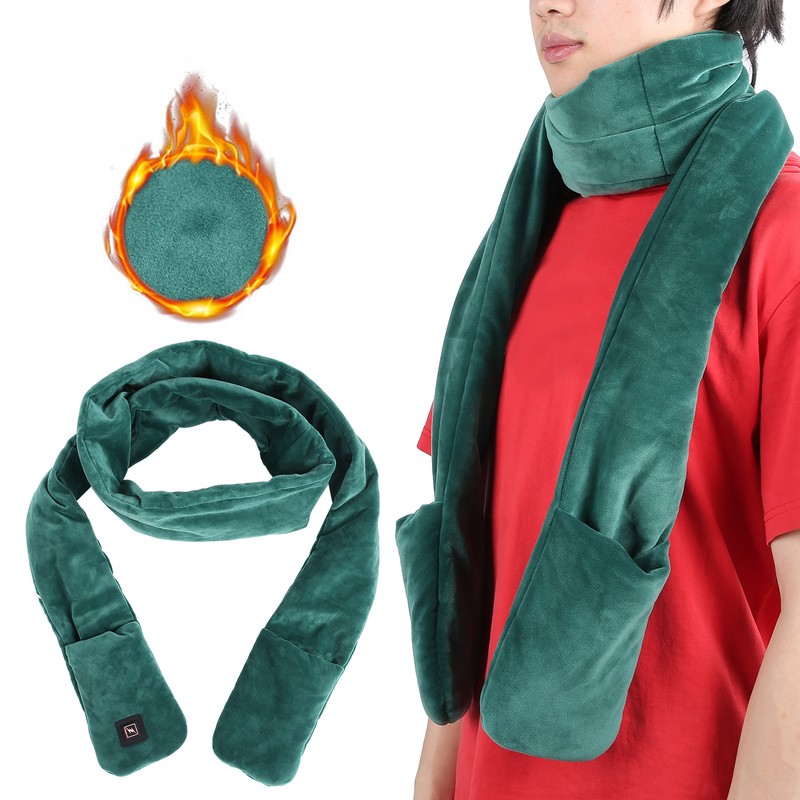 Winter USB Powered Electric Heating Scarf with 3 Temperature Control