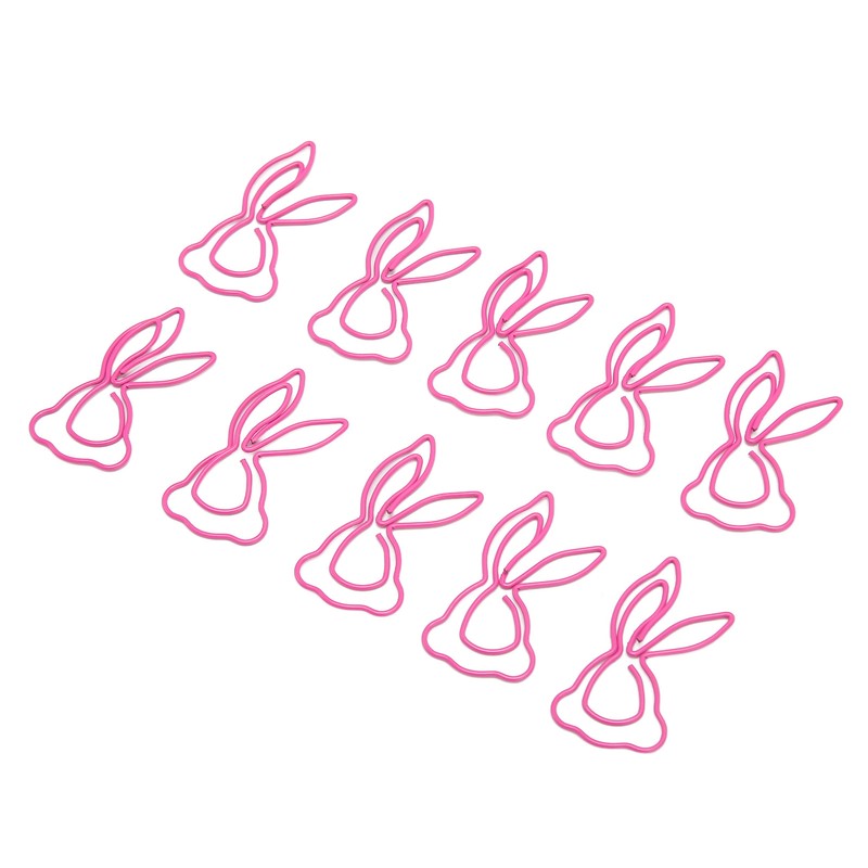 100Pcs Kids Paper Clips Bunny Style Strong Metal Exquisite Color