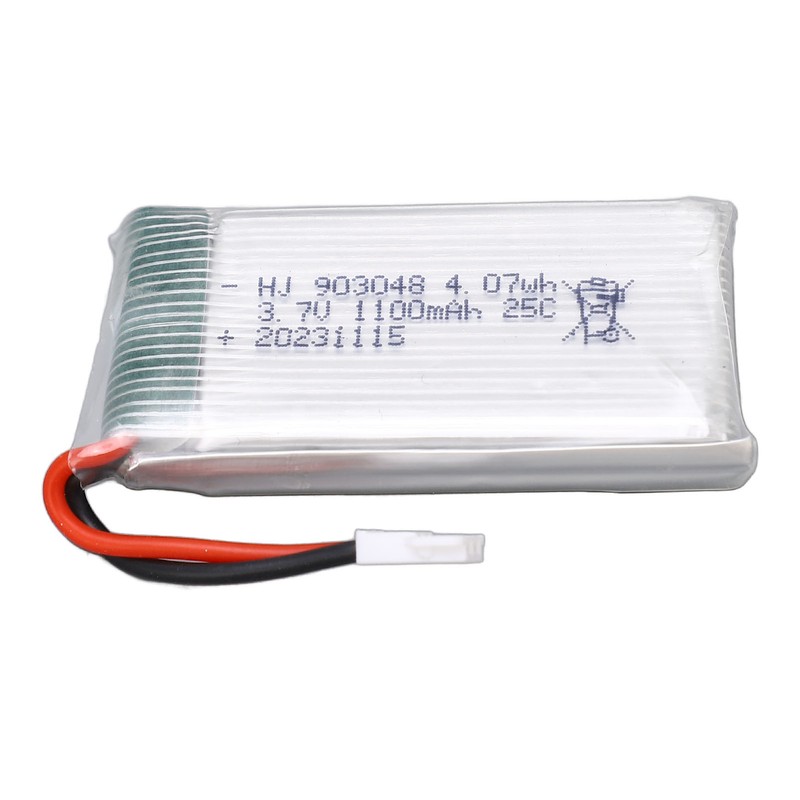 3.7V 1100mAh Lithium Battery Lithium Polymer Battery with XH2.54 Plug