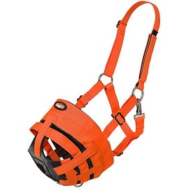 Tough 1 Easy Breathe Grazing Muzzle Pony Orange