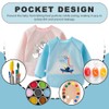 Lvjkes Bibs with Sleeves, Sleeve Bibs Baby, 2 Pack Waterproof