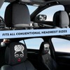 YHAPW 2PCS Headrest Covers for Cars, Soft Elastic Fabric Car