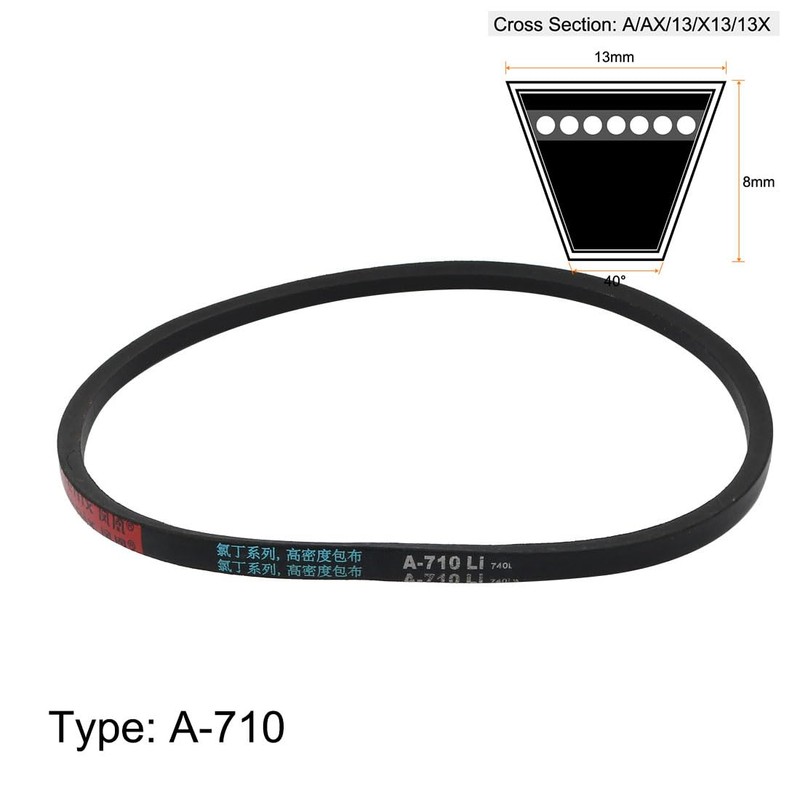 Sourcing Map A710 8 mm 710 mm Inner Girth Rubber