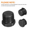 sourcing map 5Pcs 3/8 NPT Outer Hex Head Thread Pipe