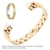 Stainless Steel Bracelet Women Inlay Rhinestones Wristband Wrist Decoration for
