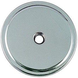 Stone Harbor Hardware Bi-Fold Closet Door Knob Backplate, 1-3/4 Inches, Polished Chrome