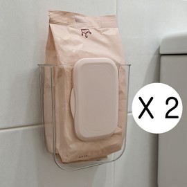 Bidet wet tissue storage stand for bathroom 2 2ea