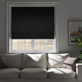 NIGHTON Cortinas opacas retráctiles, persianas opacas con calcomanía de gancho y bucle, sin necesidad de perforar agujeros y sin marcas, cortinas portátiles para ventanas y puertas para dormitorios,