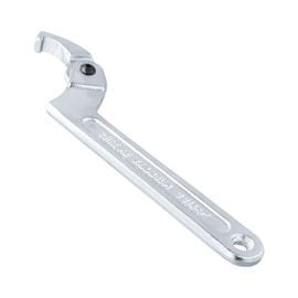 Catime C Hook Wrench Adjustable, Slot Nut Wrench Chrome Vanadium, C Wrench, Adjustable Wrench for Slot Nut (1 1/4 - 3 Inch (32-76 mm) - Square Head)