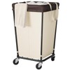 160L Laundry Basket with Wheels, 2-section Rolling Laundry Basket, Large