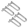 4pcs Stainless Steel U Type Shackle Lengthen U Sling Screws