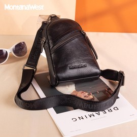 Montana West Crossbody Sling Bags for Women Small Cross Body Fanny Pack Purse with Detachable Strap MWC-3351BK