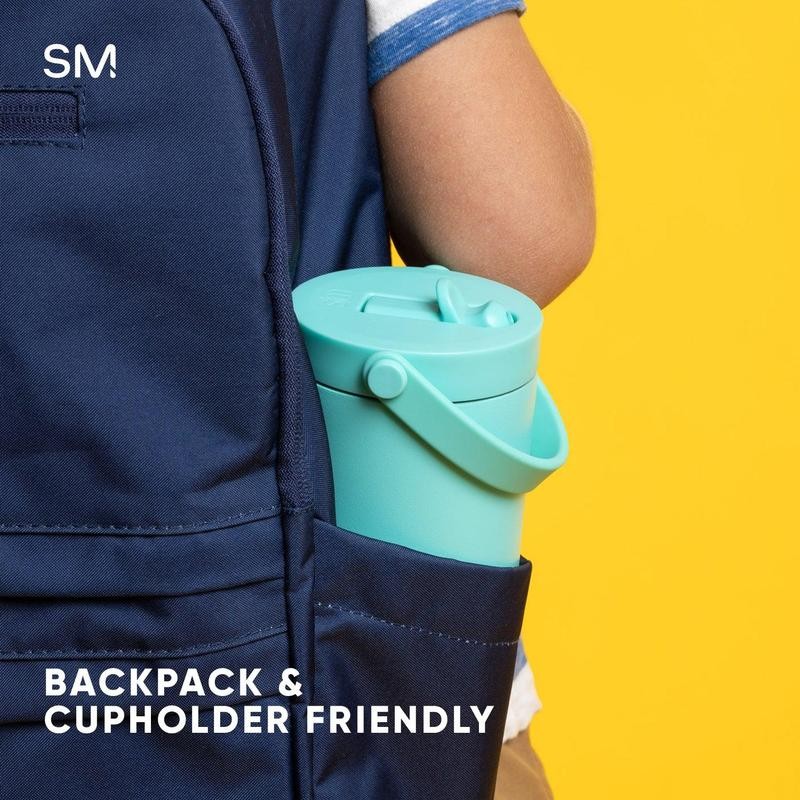 Simple Modern Kids Trek Pivot Insulated Tumbler 24oz:_Cream Terrazzo