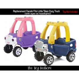 The Toy Restore Replacment Stickers Fits Little Tikes Cozy Truck with Eyes on Dash no Eyes
