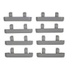8 x PVC Window Drain Caps Weep Hole Drainage Covers
