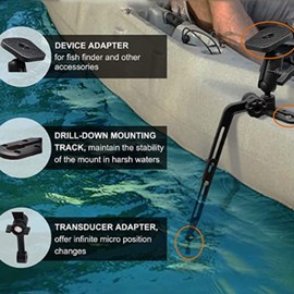 Finer Nylon and Stainless Steel Fish Finder Mounting Arm for Garmin Fish Finder