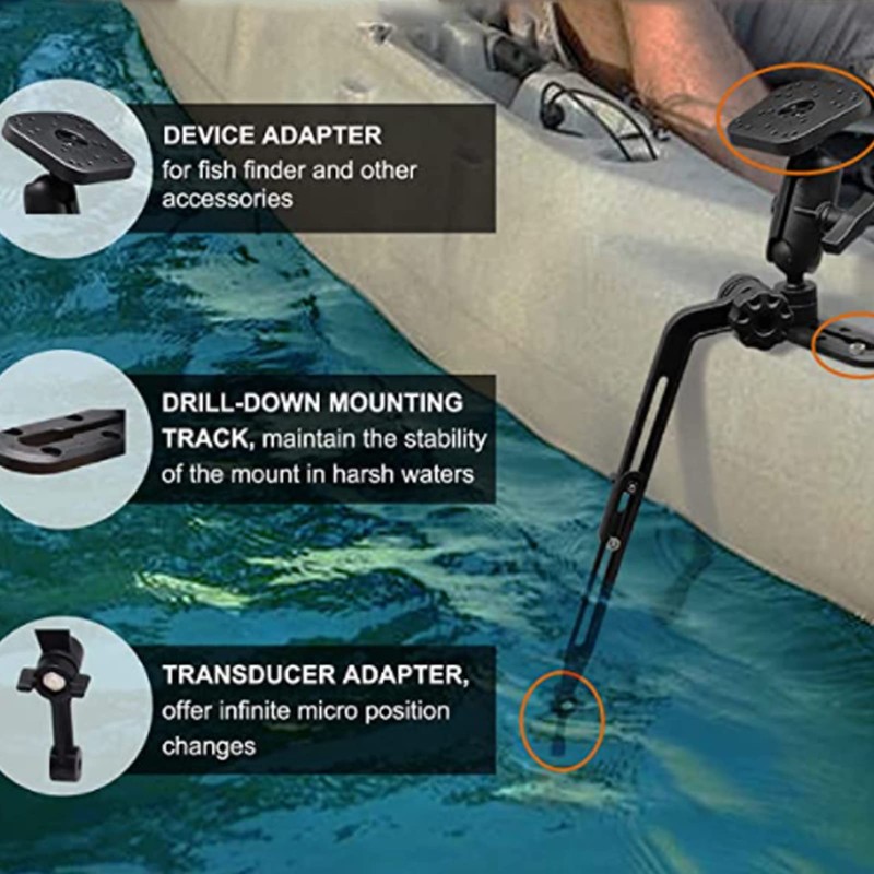 Finer Nylon and Stainless Steel Fish Finder Mounting Arm for
