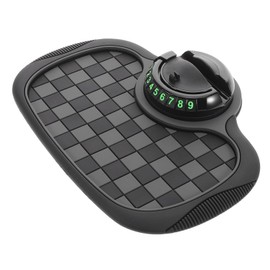 Mipcase Car Mat Phone Holder Non- Dashboard Accessory for Securely Holding Phones Keys and Fit for Car Models Stylish and Grey Design