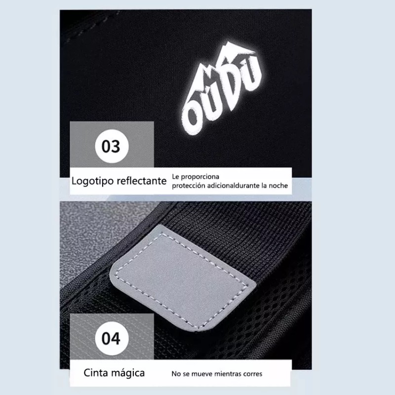 MIZETLI Cangurera Deportiva Con Cinturón Elástico Para Correr Gym