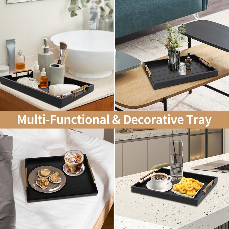 SXNOWS Coffee Table Tray - Large Ottoman Tray for Living