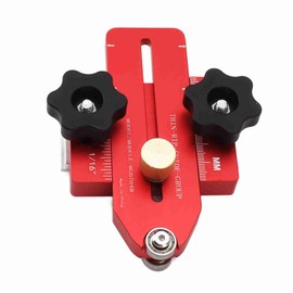 Thin Rip Table Saw Jig Guide, High Accuracy Aluminum Alloy Router Table Band Saw Jig Guide, Lock Firmly, Adjustable Woodworking Table Saw Jig for Cutting Repetitive Narrow Strips