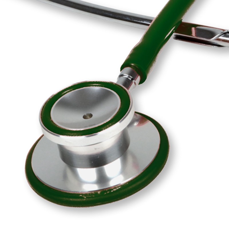 Trad Dual Head Stethoscope, dark green, lightweight aluminiun nurse stethoscope