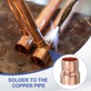 PATIKIL 5Pcs Copper Reducer 3/4" x5/8" ID Reducing Copper Coupling