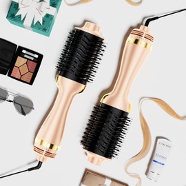 WINBBY Blow Dryer Brush, Hair Dryer Brush - 1400W Hot Hair Brush Styler, One-Step Volumizer - 4 in 1 Brush Blow Dryer with Negative Ion, 3 Heat Settings for Frizz-Free Styling