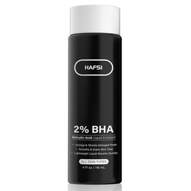 HAFSI 2% BHA Skin Perfecting Salicylic Acid Liquid Exfoliant Serum Face Exfoliating Peel Fights Blackheads Enlarged Pores with Salicylic Acid For Combination and Oily Skin 118 ml / 4 fl oz