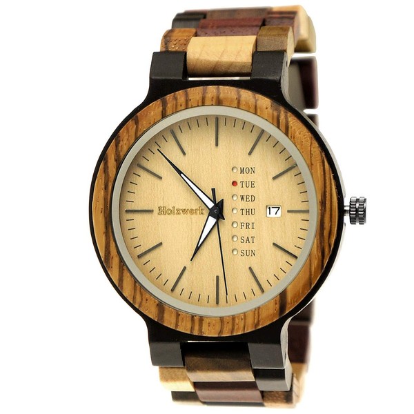 Holzwerk Germany Handmade Matrix Men's Watch Eco Natural Wooden Watch