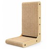 L-Shaped Cat Scratcher for Indoor Cats – Double-Tier Wood Scratching