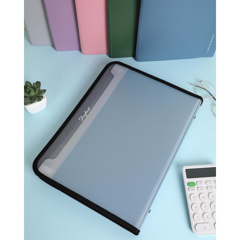 Document Organizer, Accordion Folder with Front Pocket, 7 Pocket Expanding