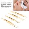 Eyelash Extension Tweezers Set Professional Stainless Steel Durable Lash Tweezers