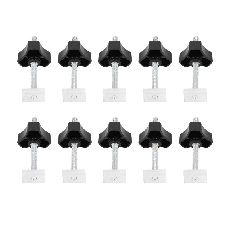 10 Set T Track Kit Woodworking Slider Bolt Knob Accessories