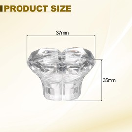 uxcell Toilet Button Pusher, Heart Shaped Toilet Tank Button for Women Long Nail, Toilet Press Tool Clear