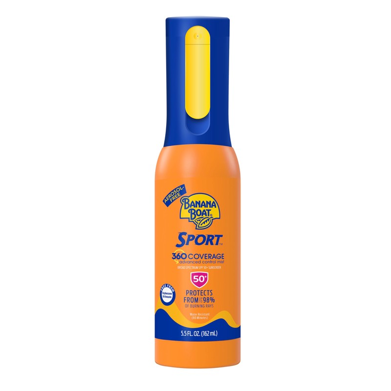 Banana Boat 360 Coverage Sport Sunscreen Mist SPF 50+, 5.5