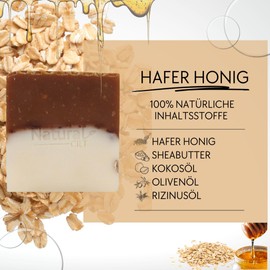 Natural Cilt Oat Honey Soap - 100% Natural Soap - No Harmful Ingredients - Certified - Handmade - Shower Soap for All Skin Types - Shower Gel - Natural Food