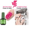 Eodci 3Pcs Magic Nail Polish Remover, Soak-Off Quick,Quickly & Easily