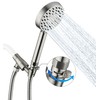 G-Promise Solid Metal Brushed Nickel Handheld Shower Head With Extra