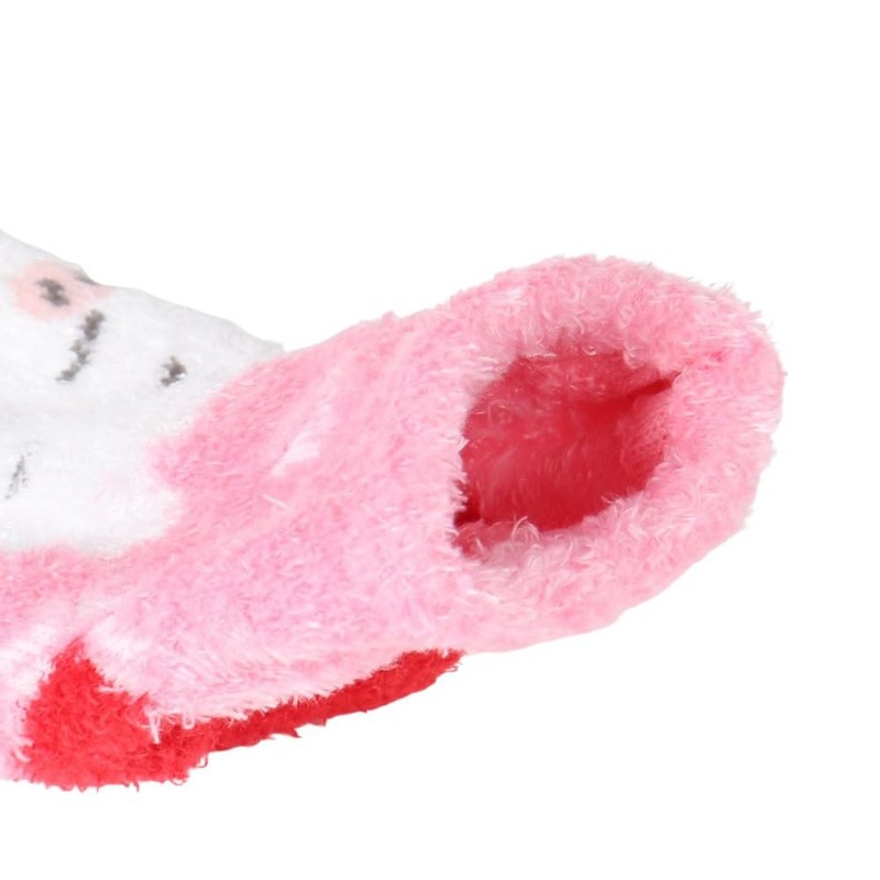 Small Planet Chiikawa Women's Thermal Socks, Fluffy Socks, Snow/Chiikawa, Pink