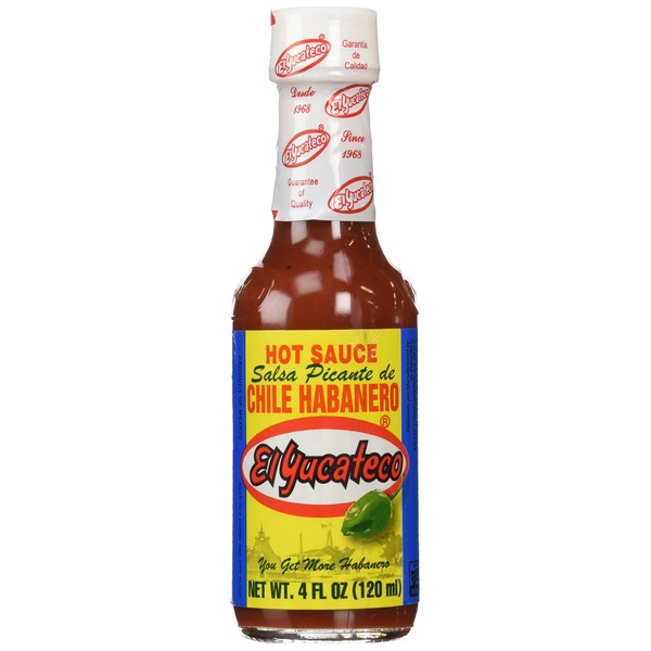 El Yucateco Red Salsa Picante de Chile Habanero Hot Sauce - 4 oz